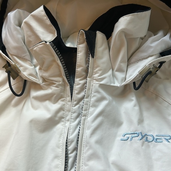 Spyder Women’s White Blue Ski Jacket Size 8 - Picture 4 of 13